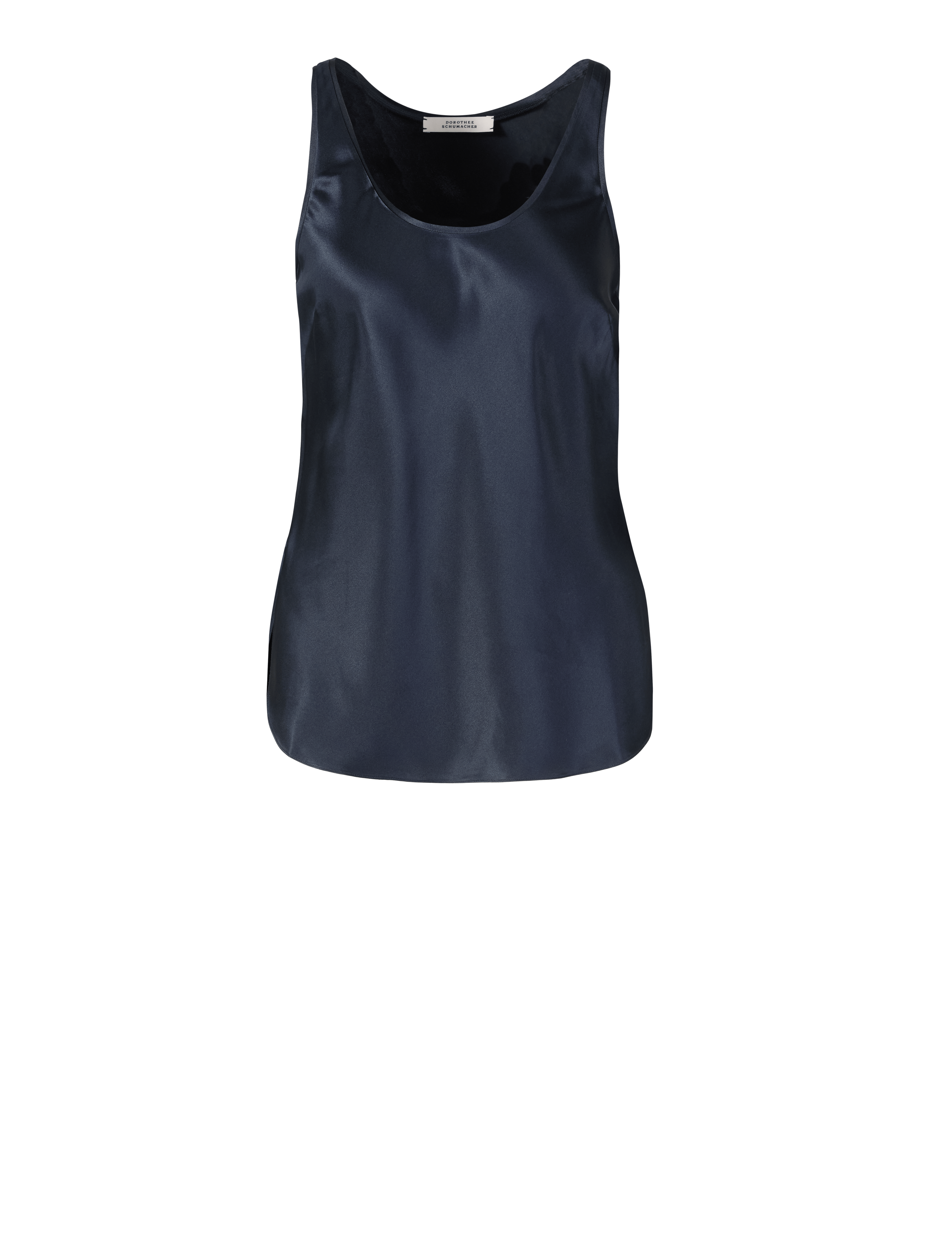 Silk top 'Sense Of Shine I' navy blue