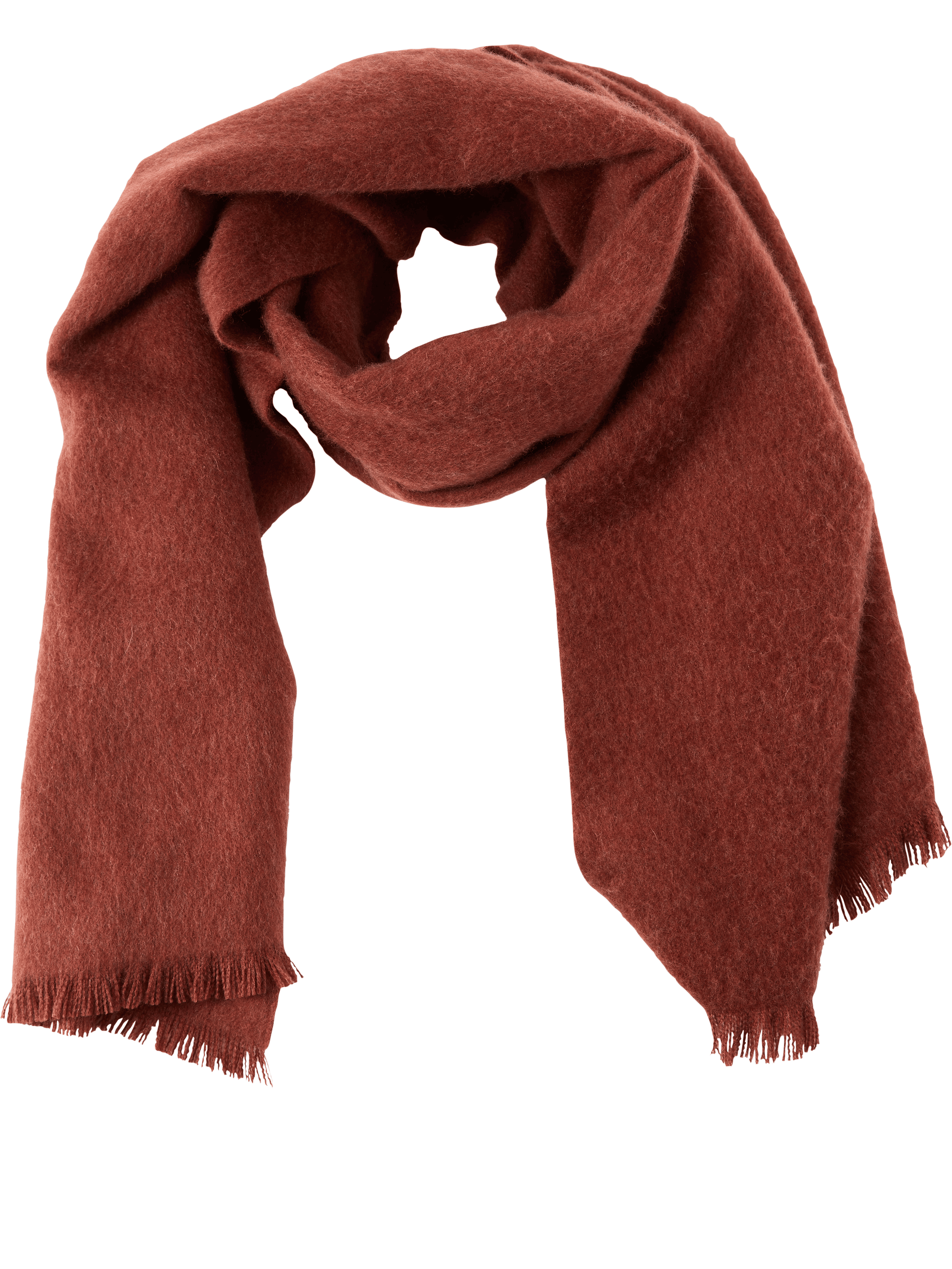 The Row Schal 'Ingo' aus Cashmere Dunkelbraun, Frontansicht – UNGER.DE