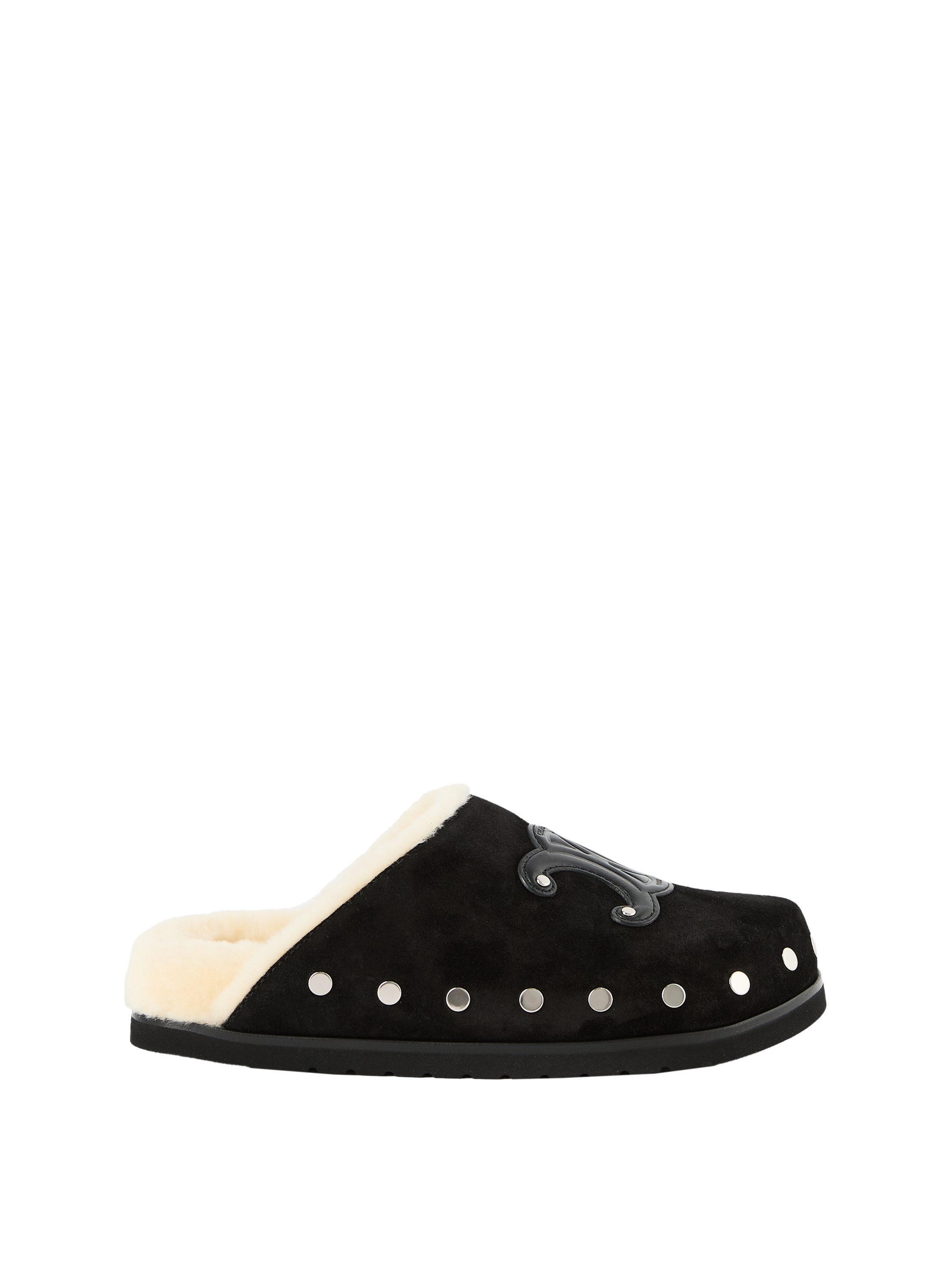 Leder-Clogs 'Pitea' Schwarz