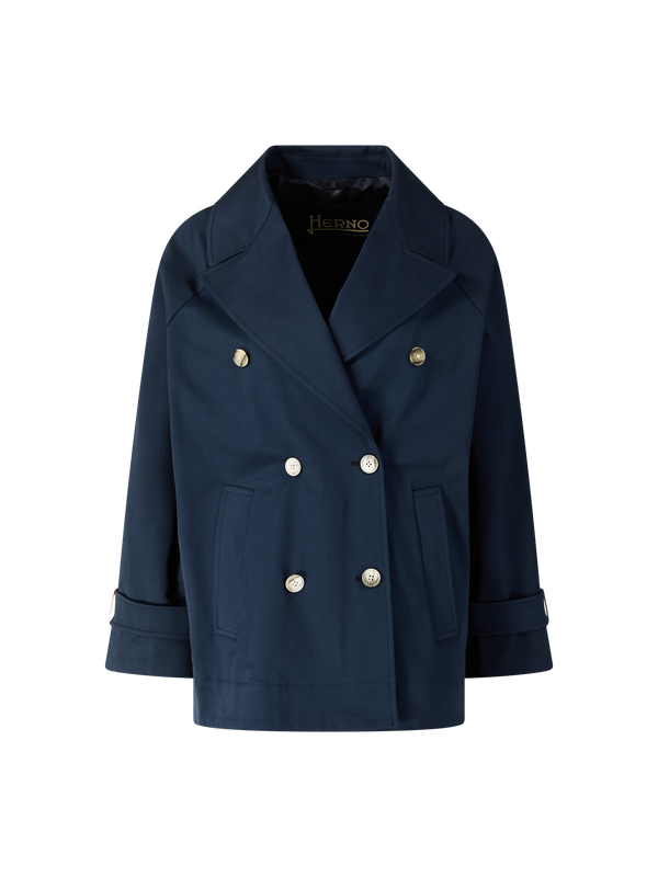 Kurzer Trenchcoat Marineblau