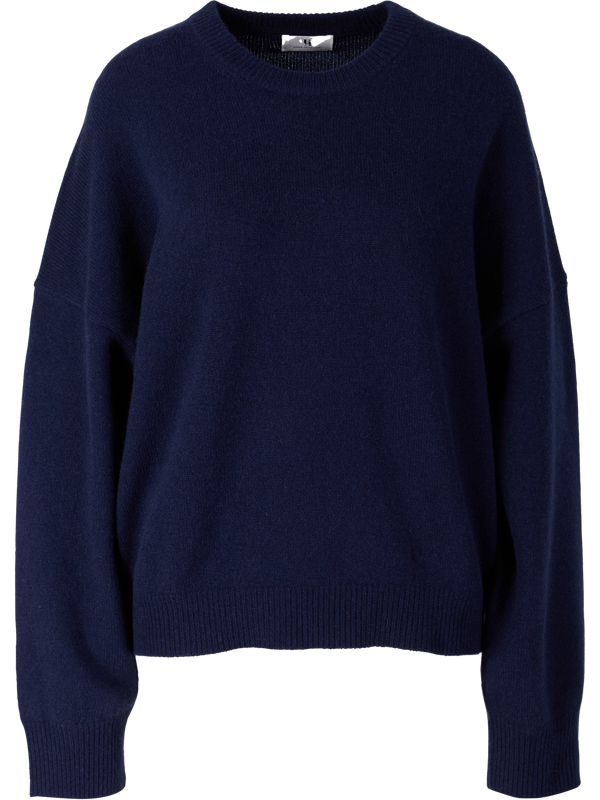 Cashmere-Pullover mit Bubble Silhouette Midnight