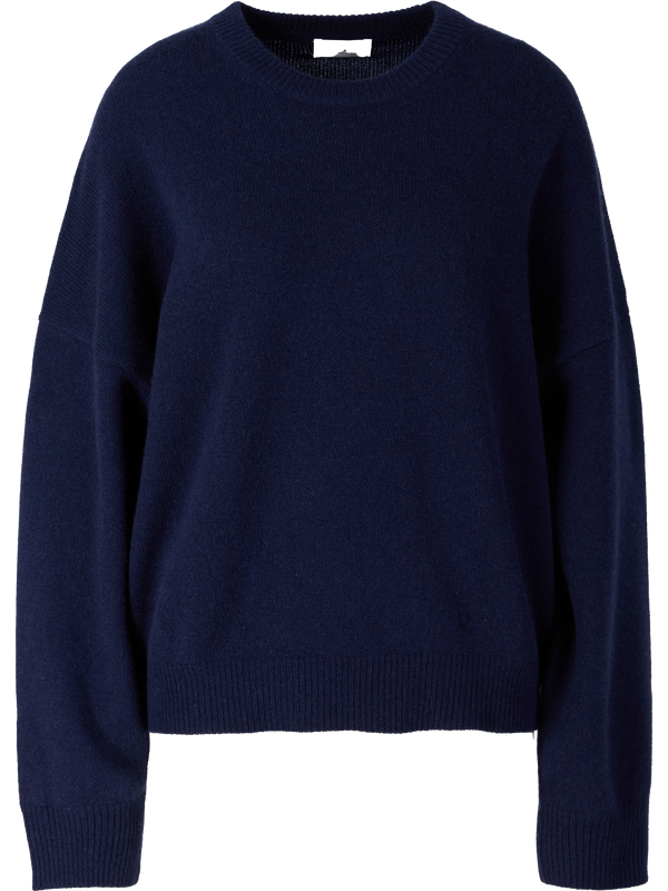 Cashmere jumper with a bubble silhouette – Midnight
