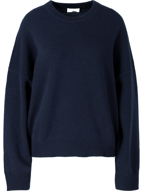 'The Bubble Roundneck' cashmere jumper in Midnight