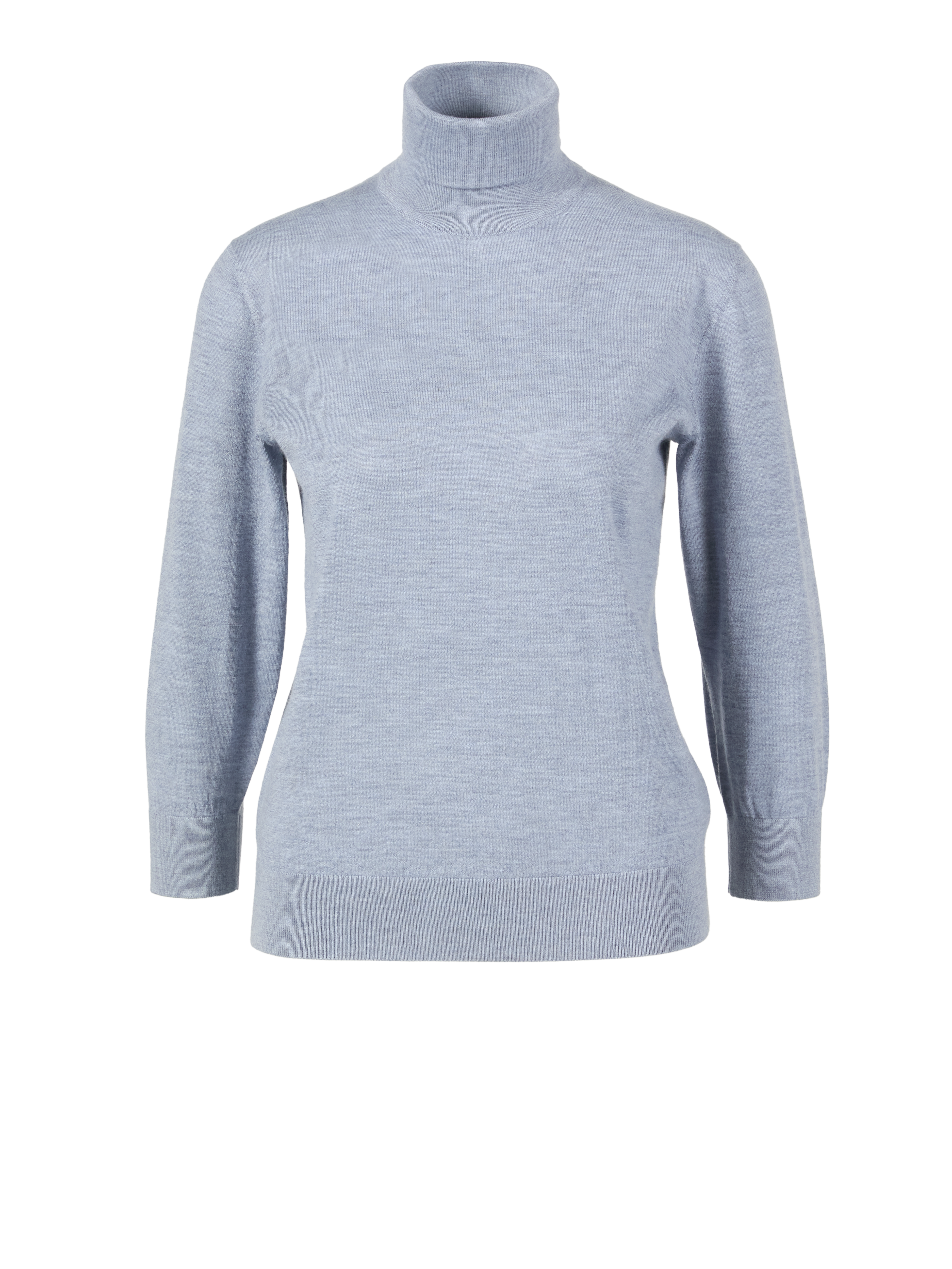 Cashmere-Pullover 'Hevos' mit Rollkragen Eisblau