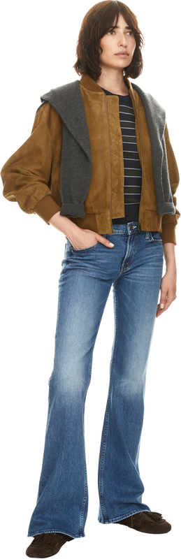Bootcut-Jeans 'The Jinx Heel' Mittelblau