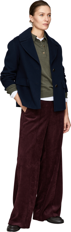 Wide-Leg Cordhose 'Alexis' Violett