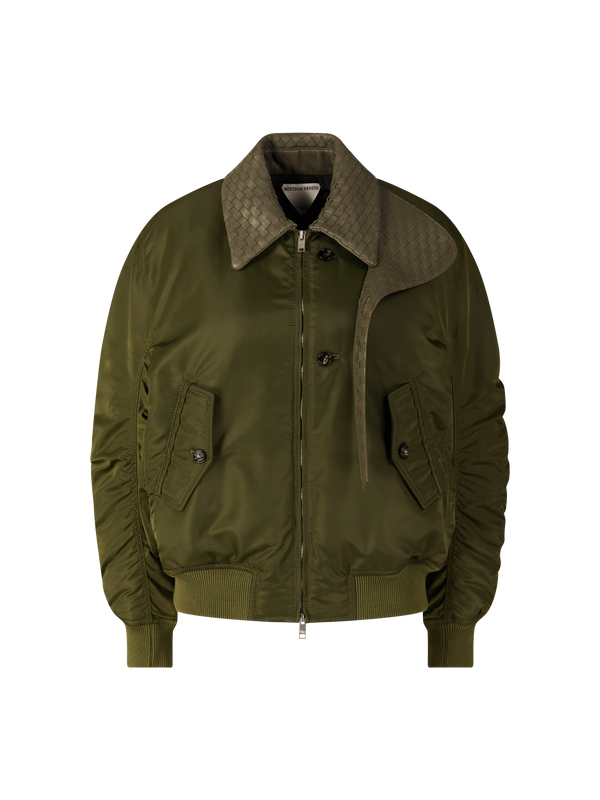 Bomberjacke aus wattiertem Nylon Shrub