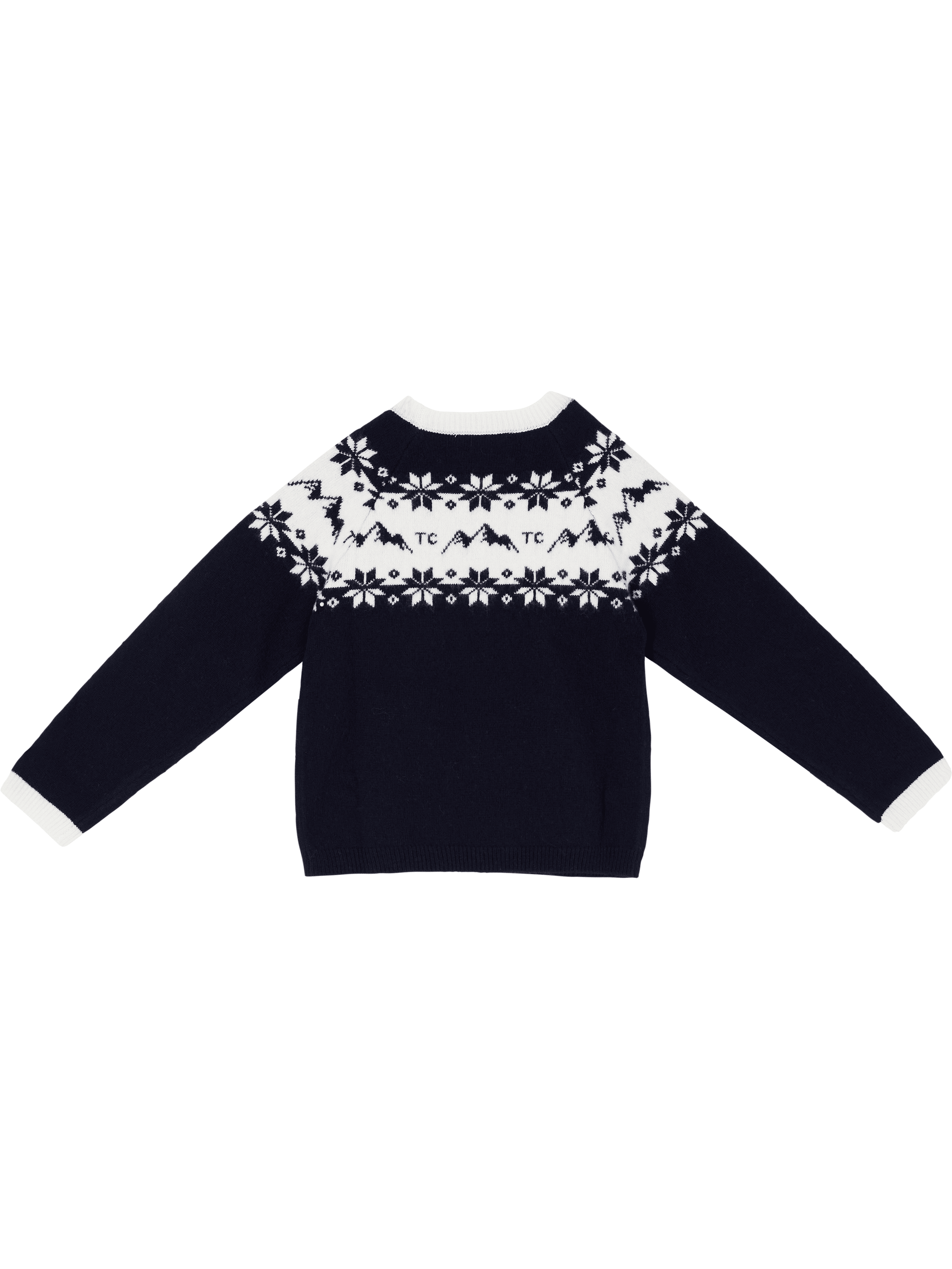 Tartine et Chocolat Strickpullover aus Wolle Marineblau – UNGER.DE