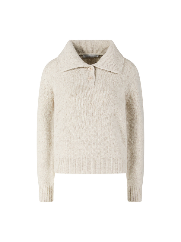 Troyer ‘Tisara' aus Wolle und Cashmere Alabaster
