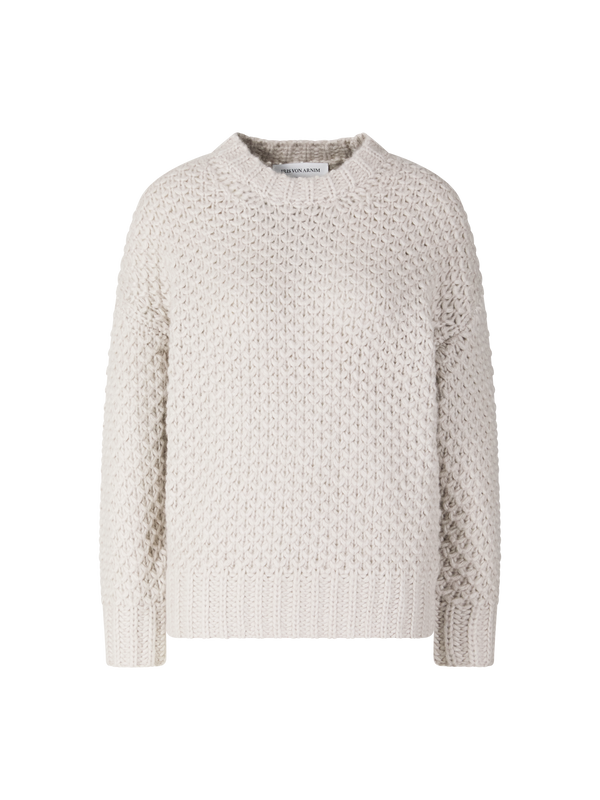Cashmere-Seidenpullover 'Aurelline' Gravel