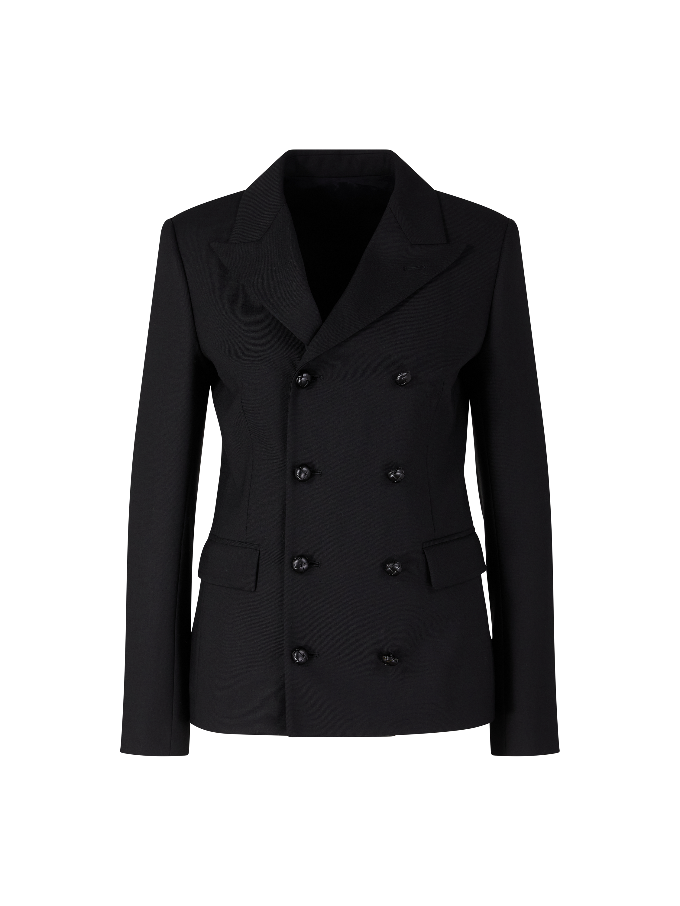 Cavaliere-Jacke aus Stretch-Wollgabardine Schwarz