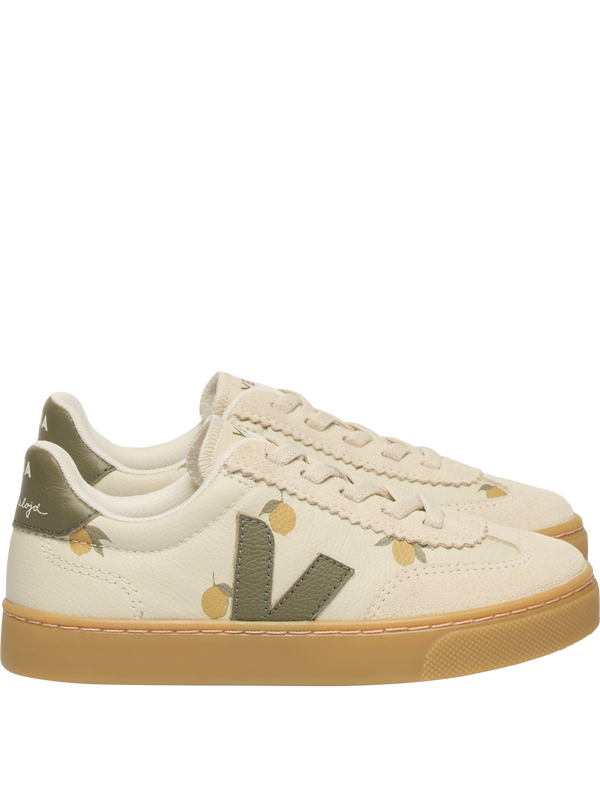 Veja x Konges Sløjd Leder-Sneaker 'Volley' Crème