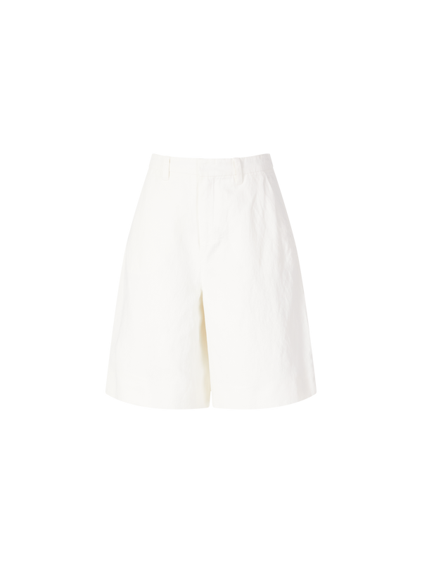 Bermuda 'Sole' aus Leinen Weiß