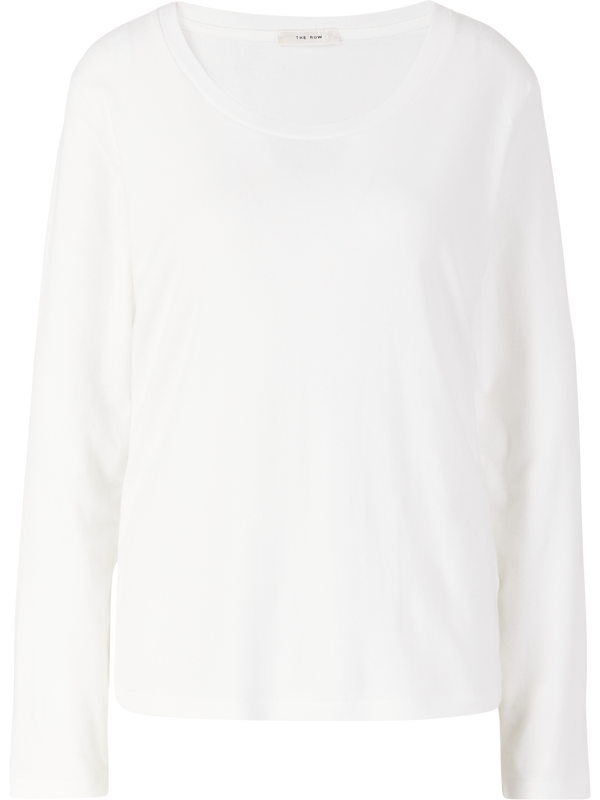 Langärmeliges T-Shirt 'Kalto' Weiß