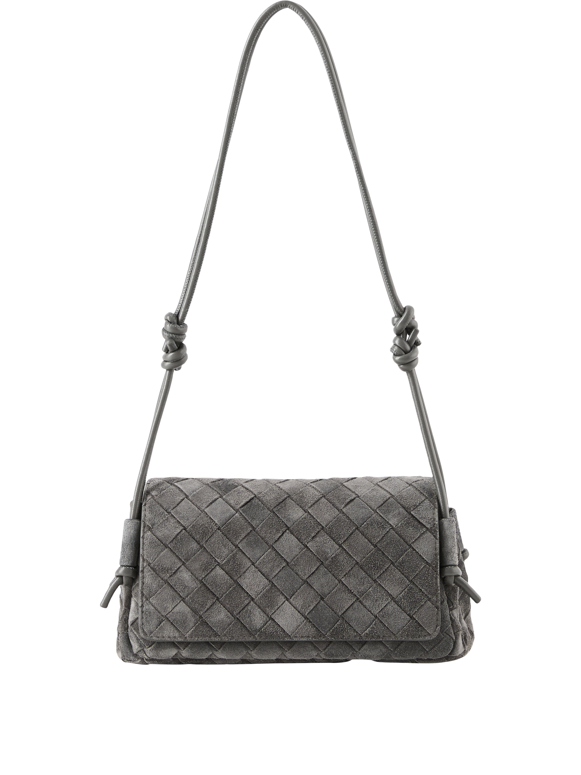 Bottega Veneta 'Notturno' shoulder bag in Obsidan Grey, Product view – UNGER.DE