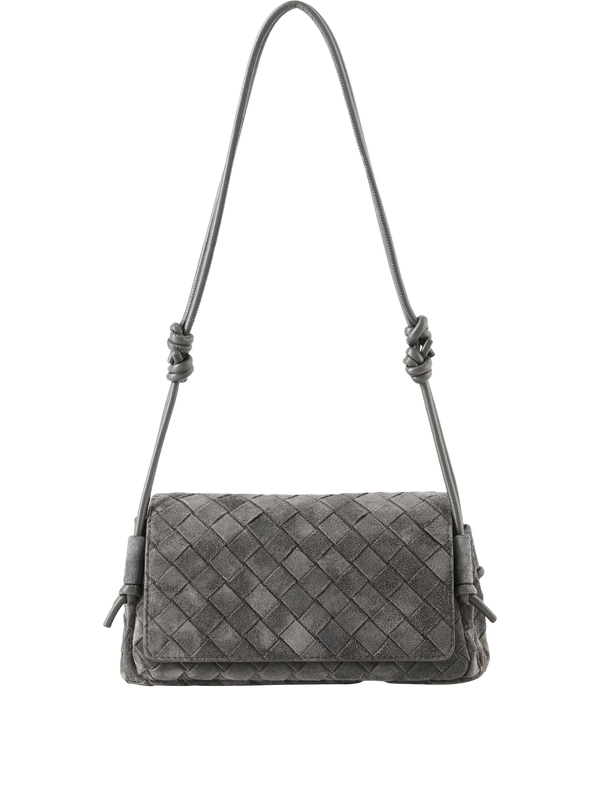 'Notturno' shoulder bag in Obsidan Grey