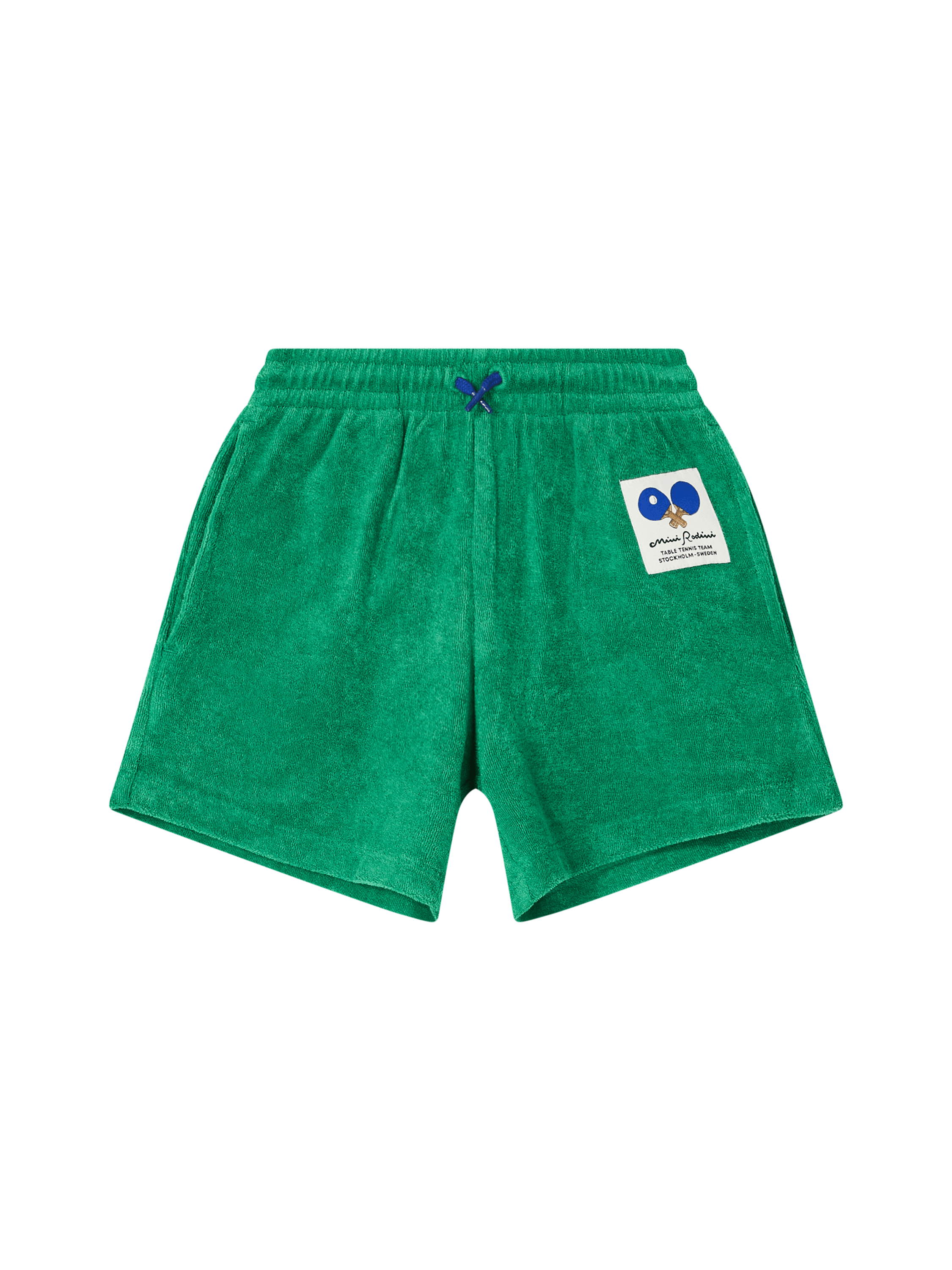 Mini Rodini Shorts 'Table Tennis Patch' Grün, Produktansicht – UNGER.DE