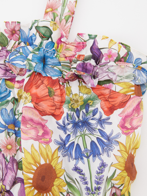 Floraler Baumwoll-Jumpsuit Multi