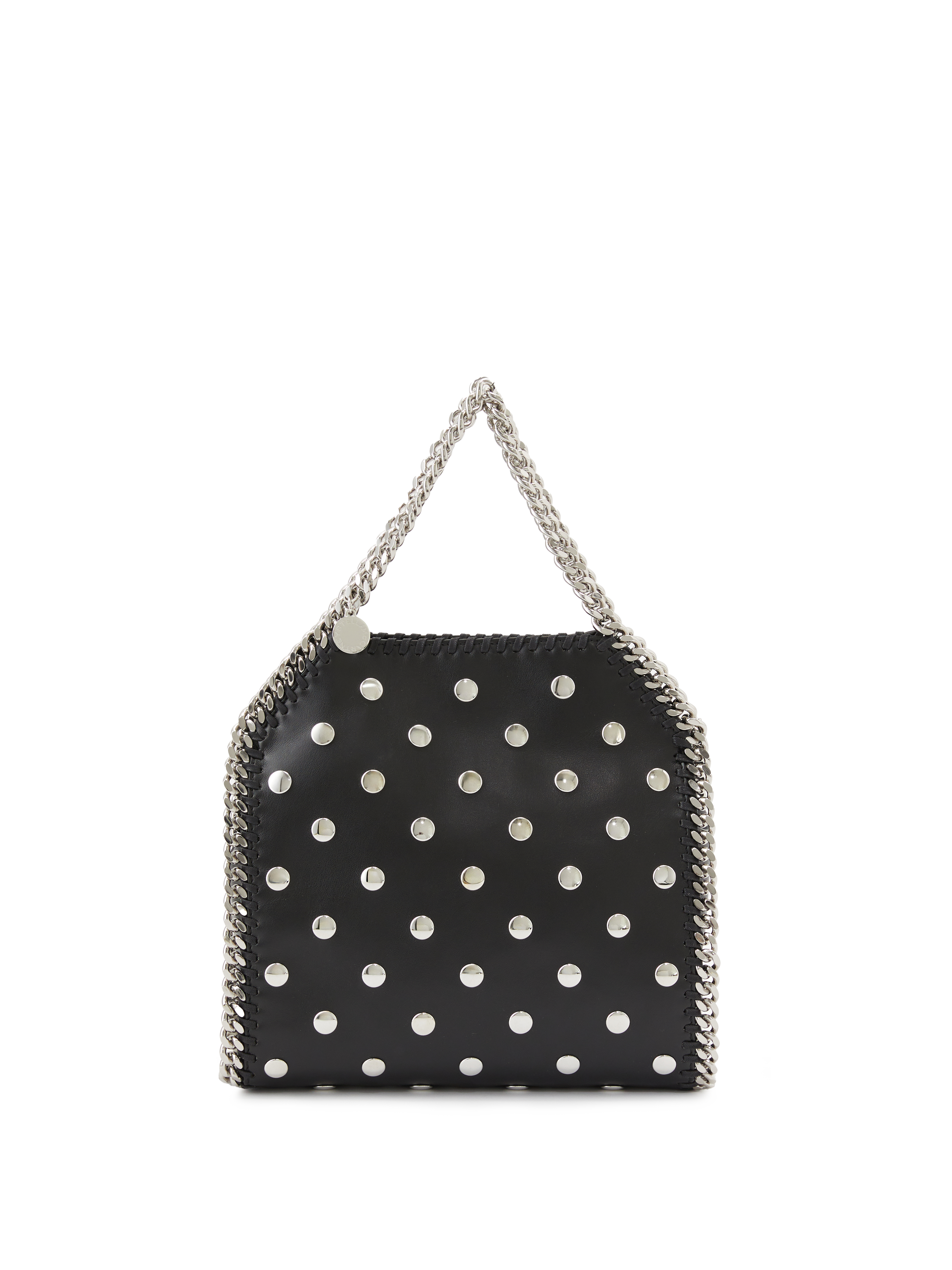 Shopper mit Nieten 'Mini Tote Falabella' Schwarz/Silber