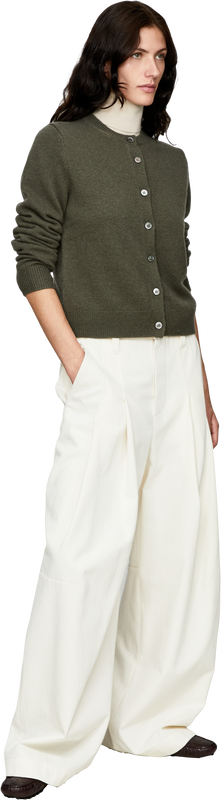 Wool, cashmere and silk jumper with a roll neck in Samoan Sand