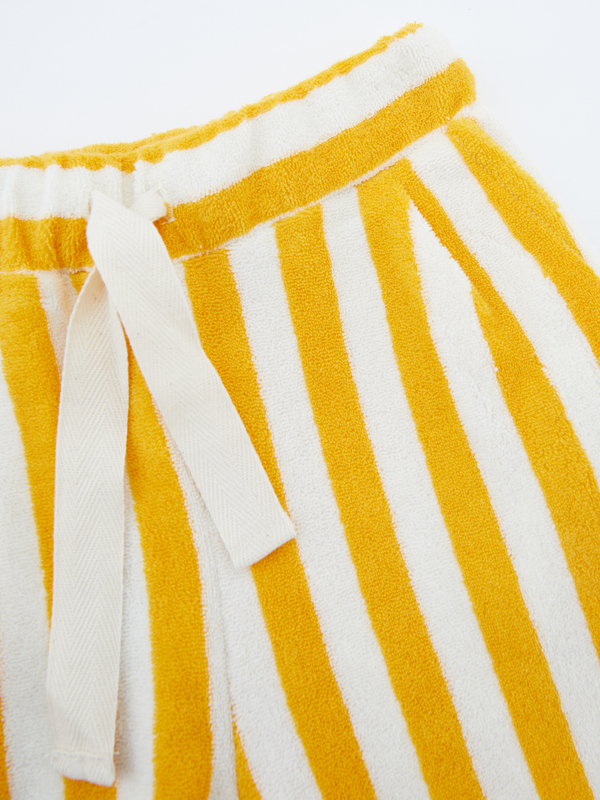 Frottee Hose Gelb