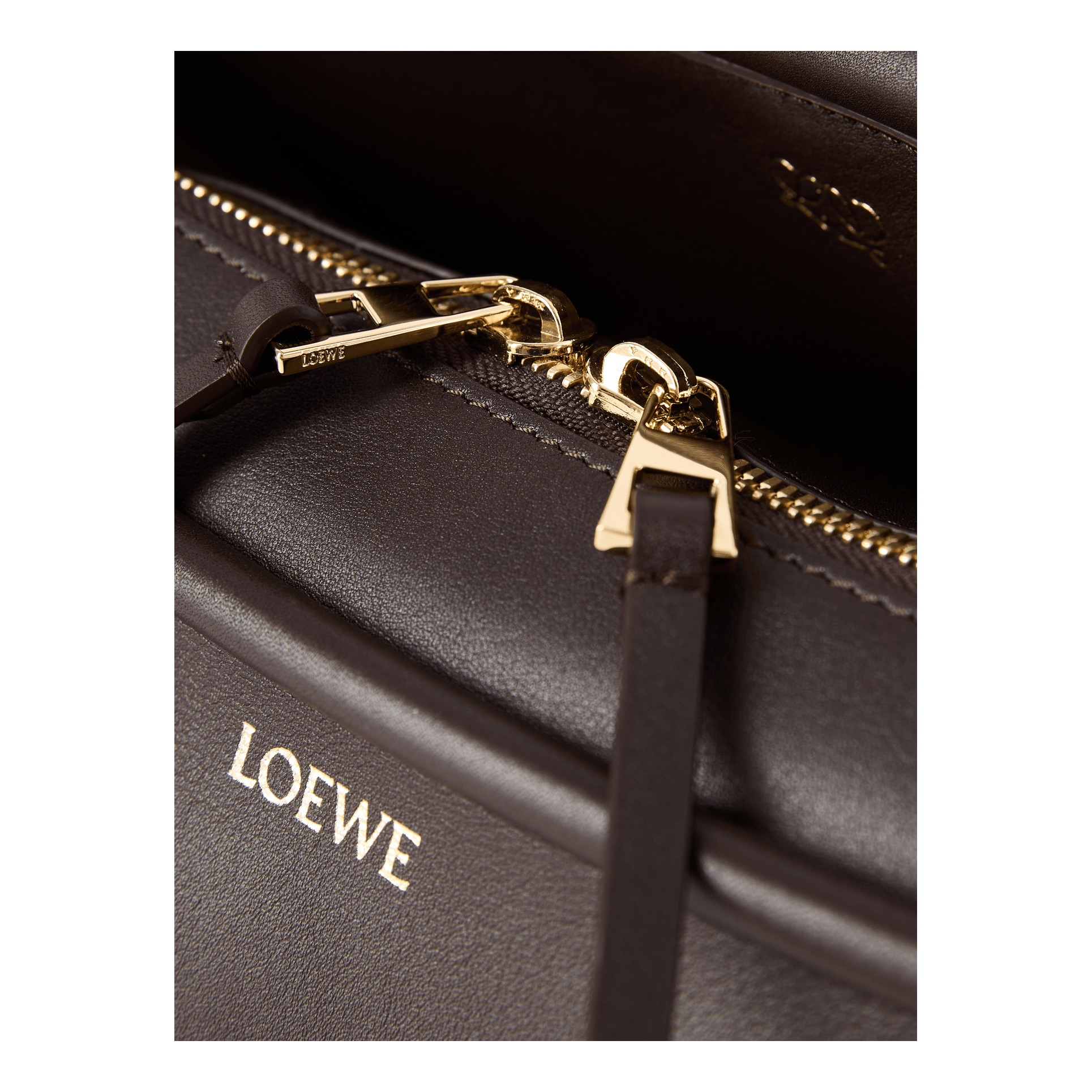 LOEWE 'Whisker Small' shoulder bag in Dark Chestnut, Detail view – UNGER.DE