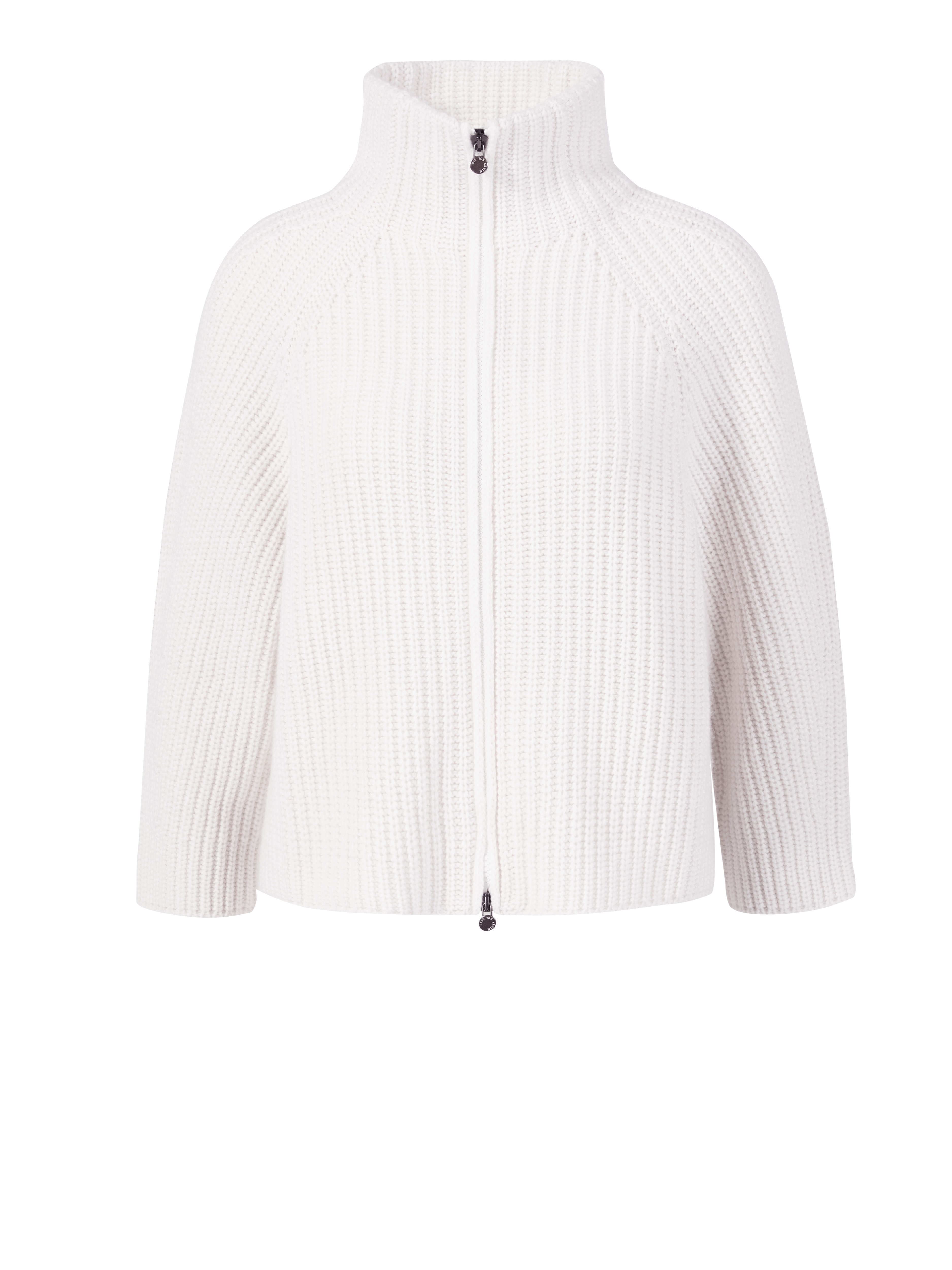 Cashmere cardigan 'Fallou Zip' Off White 