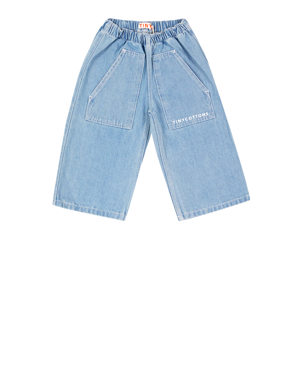 Weite Jeans Hellblau
