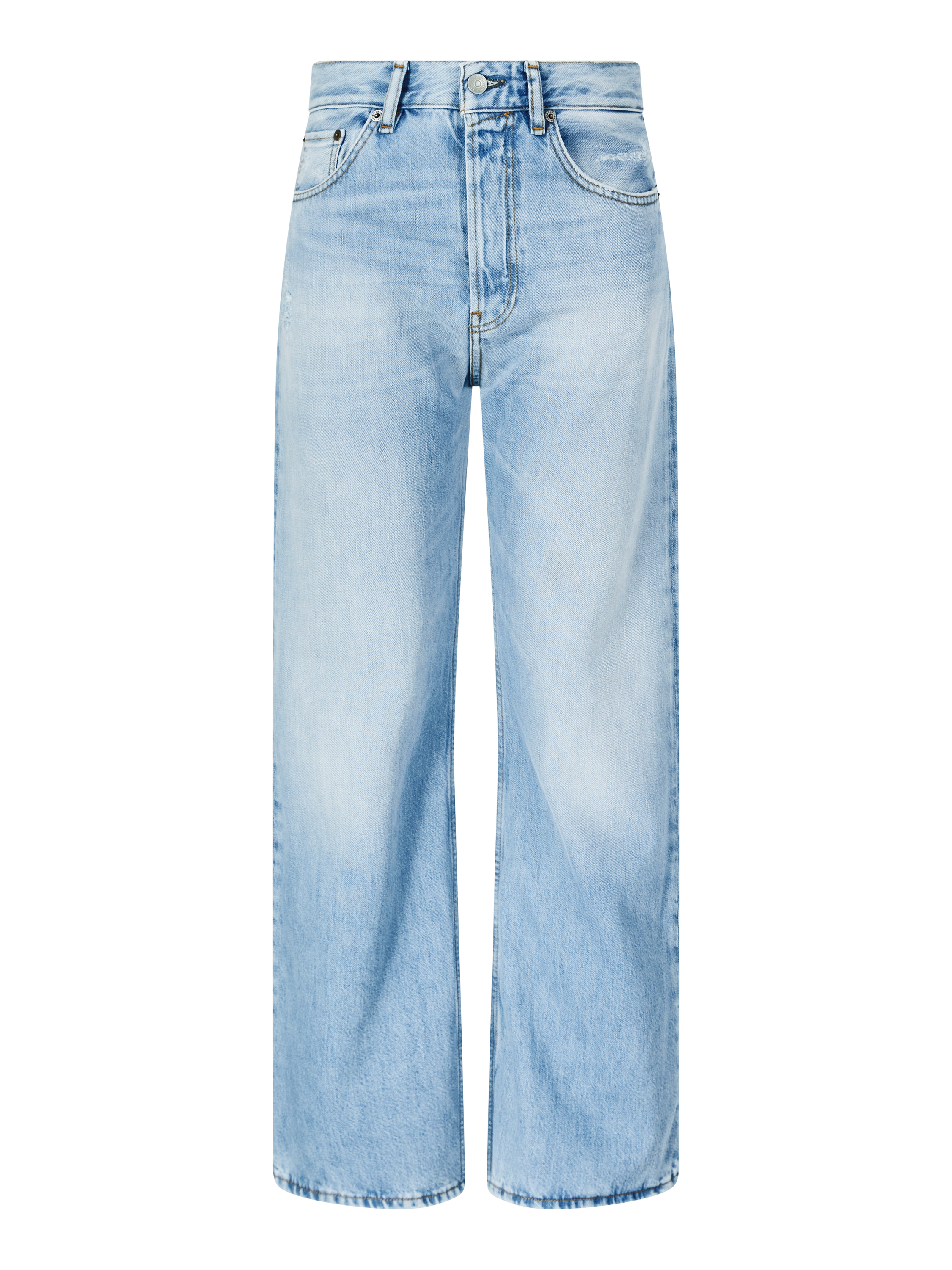 Wide-Leg Jeans Hellblau