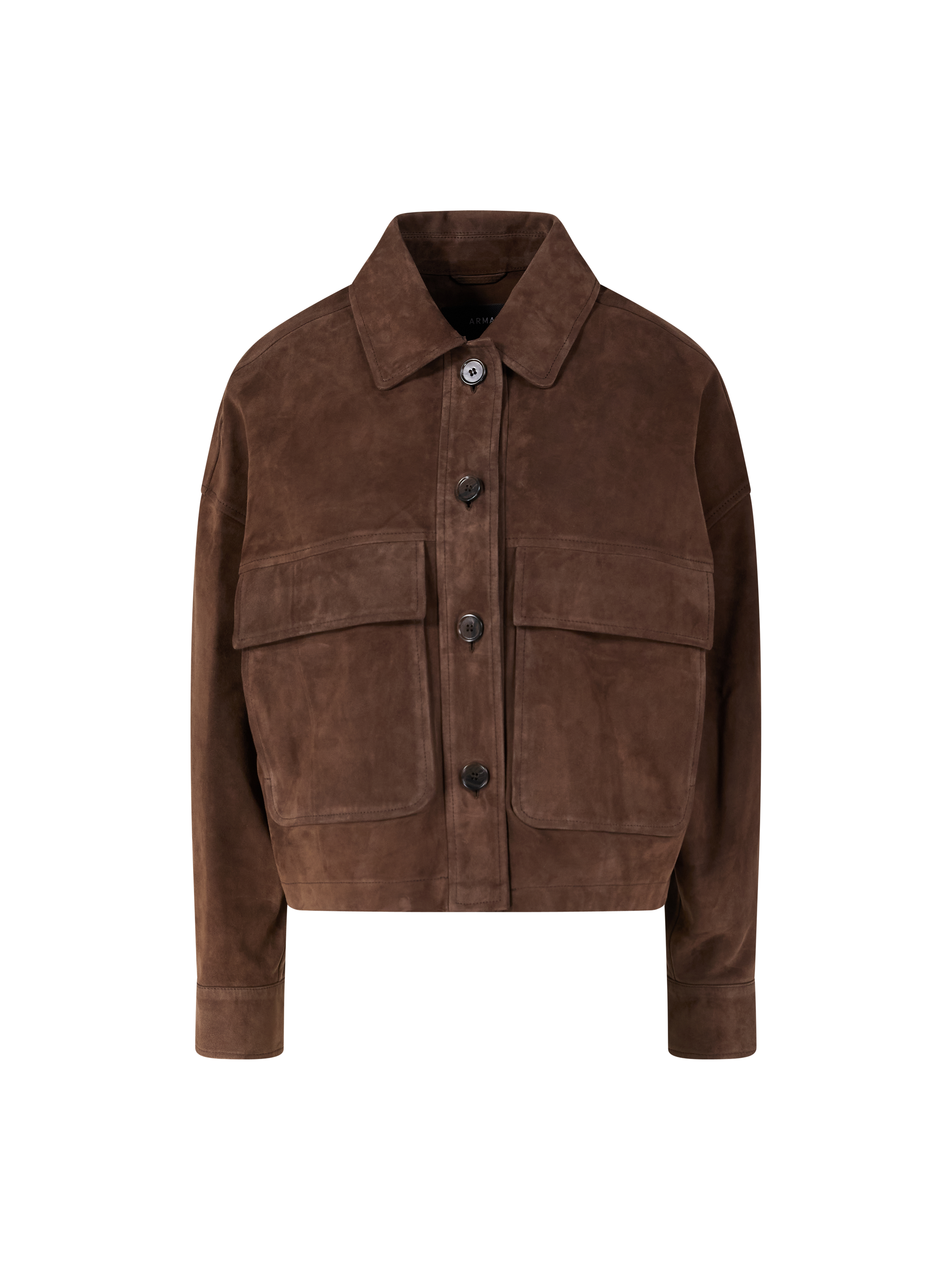 Velourslederjacke 'Miri' Dunkelbraun