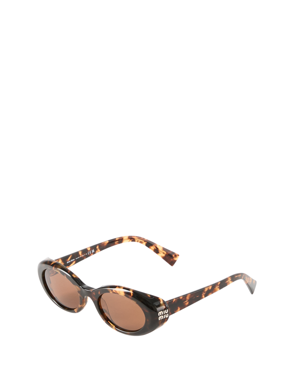 Ovale Sonnenbrille Honey Havana