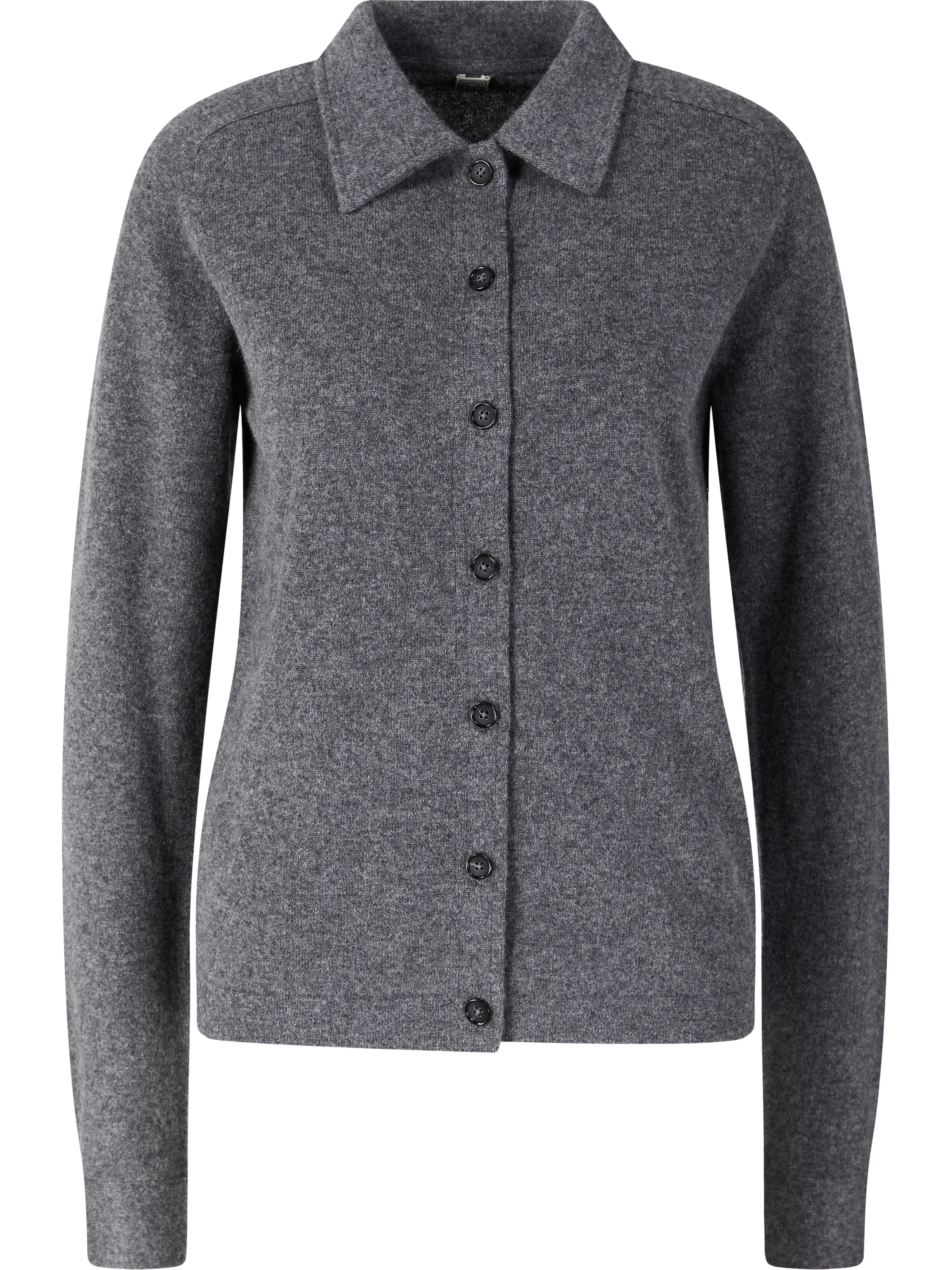 Cashmere-Strickjacke Anthrazit 