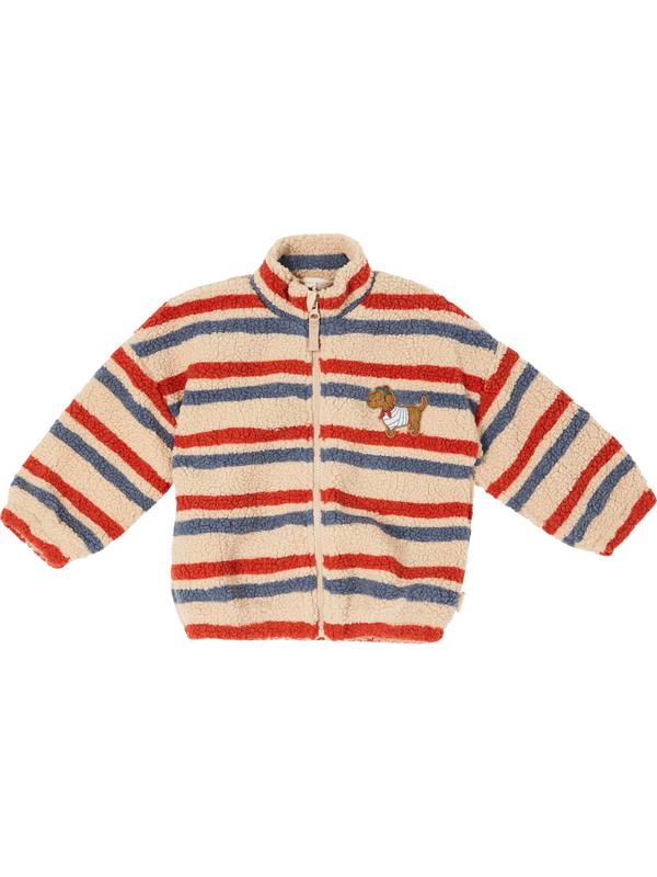 'Jody' Multi Striped Teddy Jacket