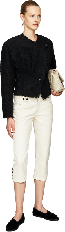 'Suna' Bouclé Jacket – Black