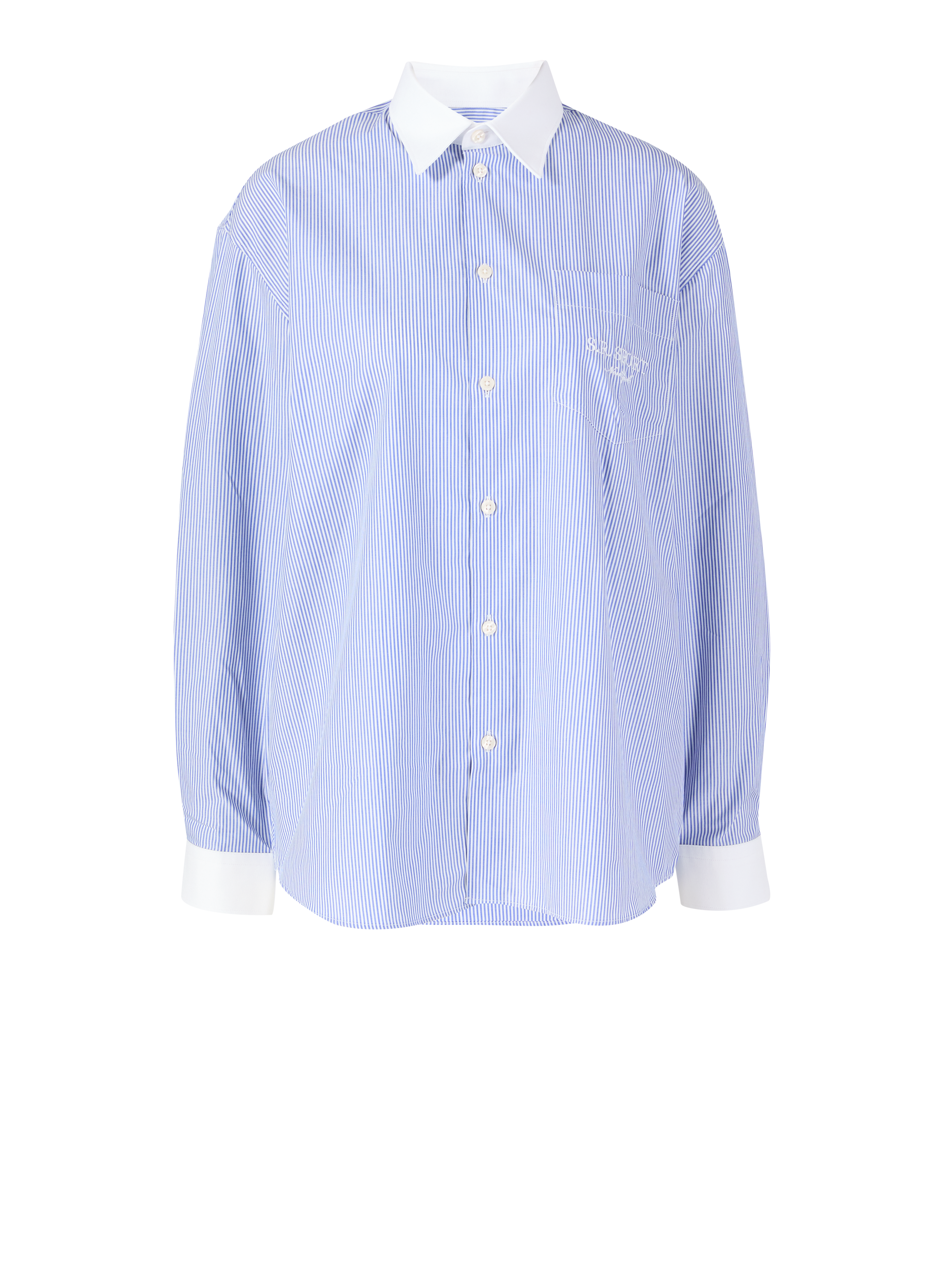 Oversized Bluse Blau