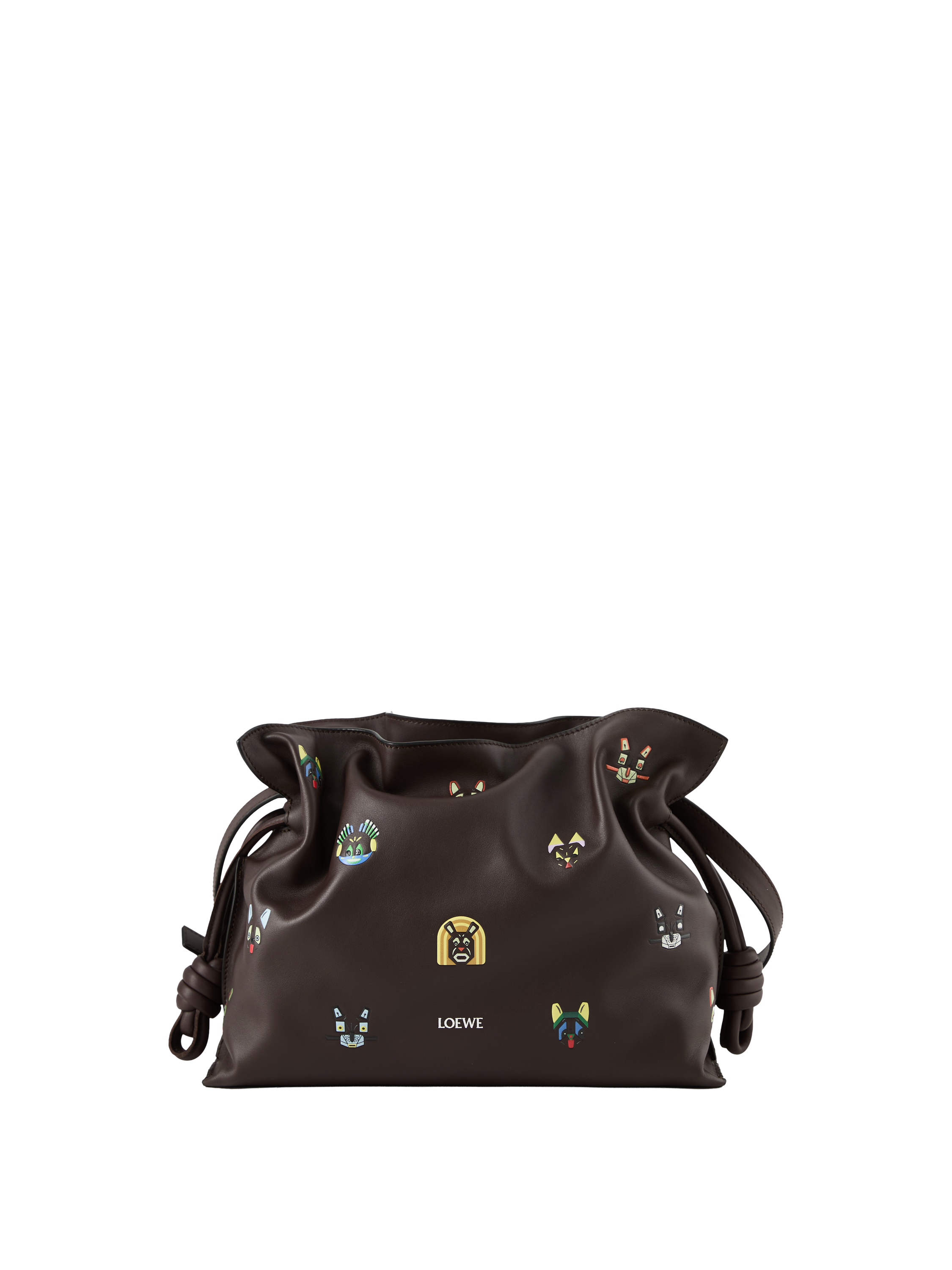 Clutch 'LOEWE x Louis Wain Flamenco Cats Medium' Chocolate