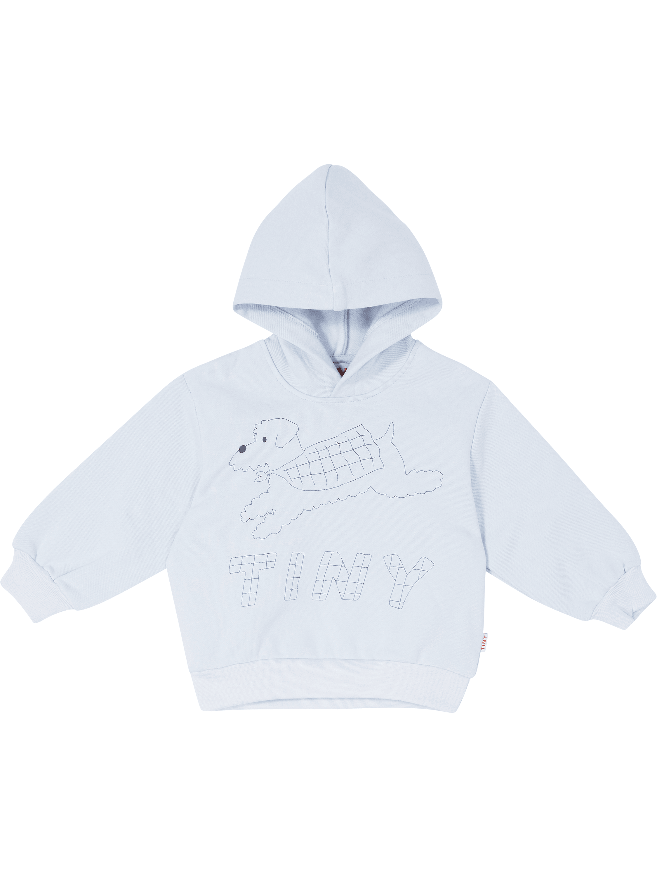 TINYCOTTONS Kapuzenpullover 'Jump Dog' Hellblau, Produktansicht – UNGER.DE