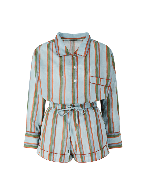 Gestreiftes Summer Set Blau