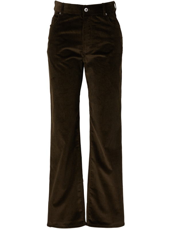 Cordhose Mit Logo-Patch Dunkelbraun
