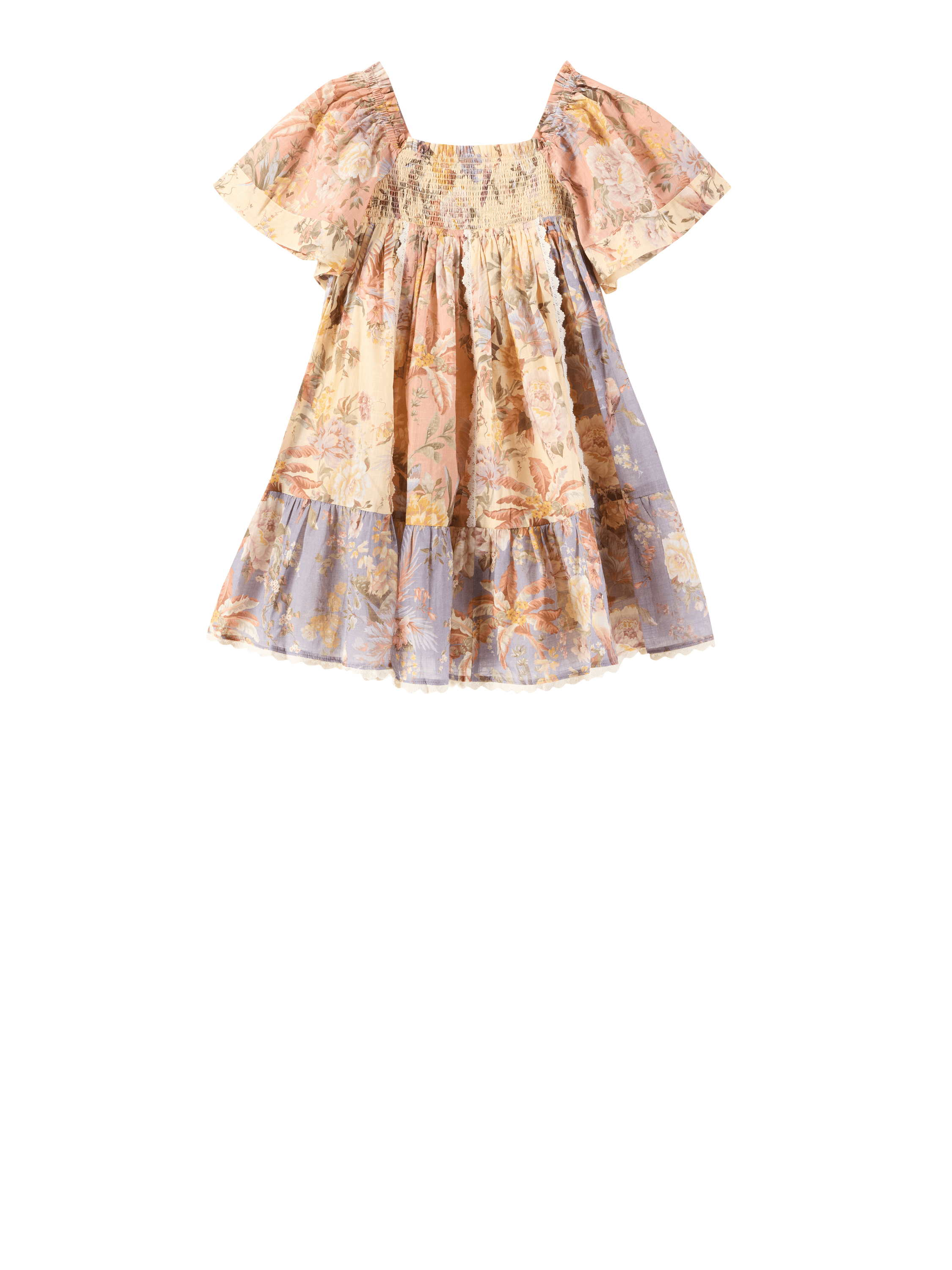 Zimmermann Kids Dress 'Tallow Paneled Frill' in Multi, Product view – UNGER.DE