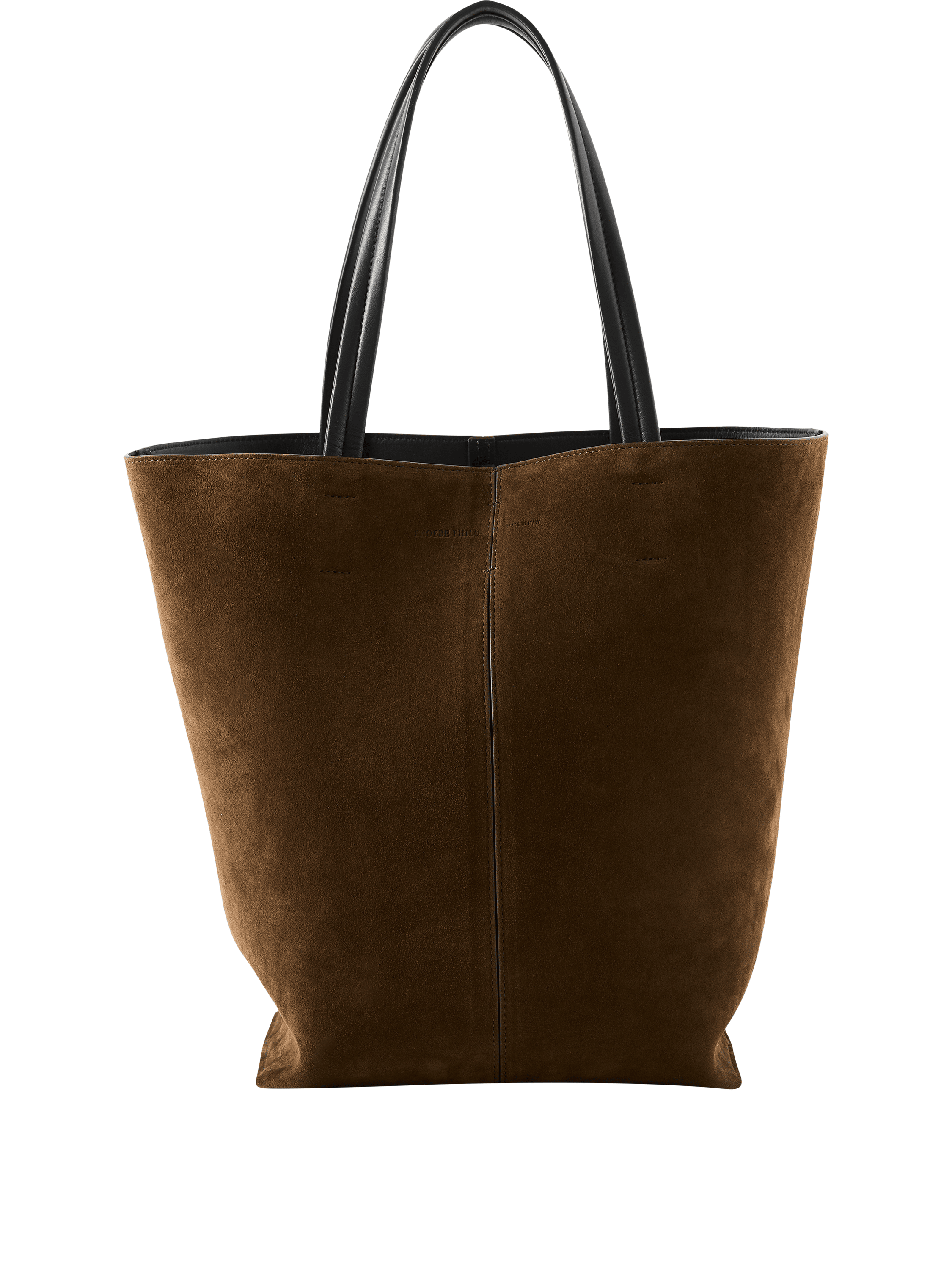 Phoebe Philo 'Pot Cabas' shopper bag in calfskin, Army Silver, Product view – UNGER.DE
