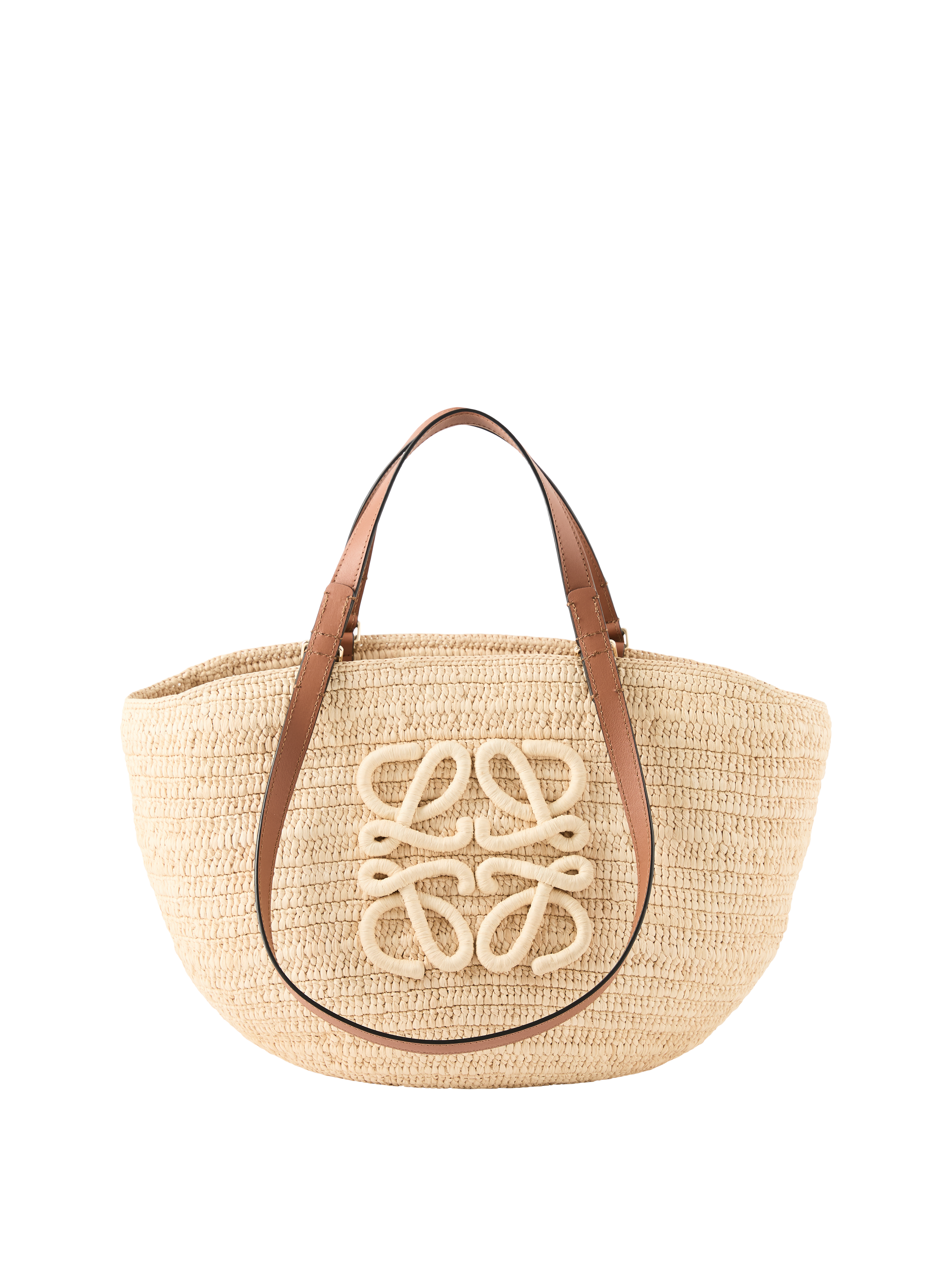 Korbtasche Paula's Ibiza 'Eclipse Basket Medium' Natural/Tan