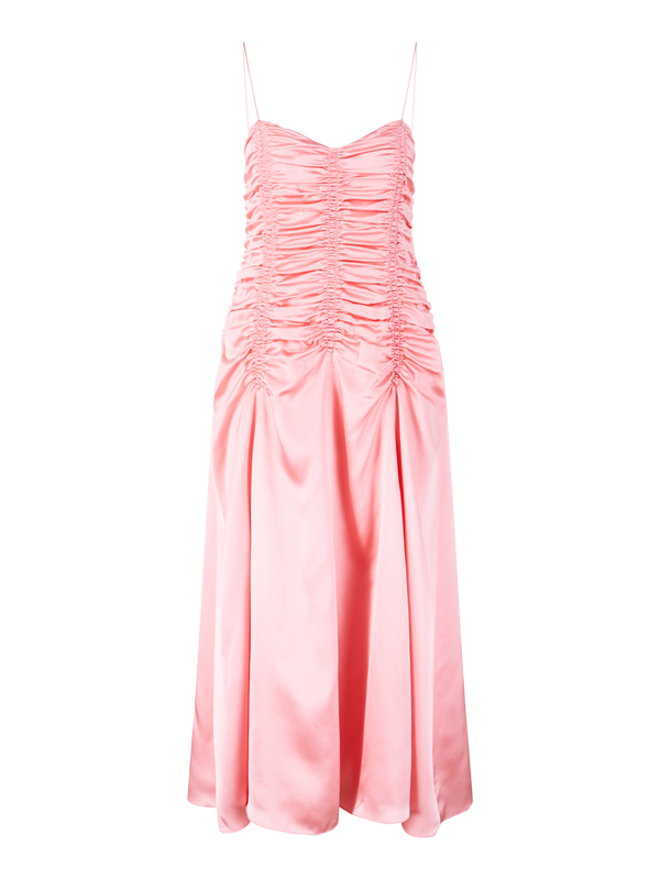 'Raina' Rosé silk dress