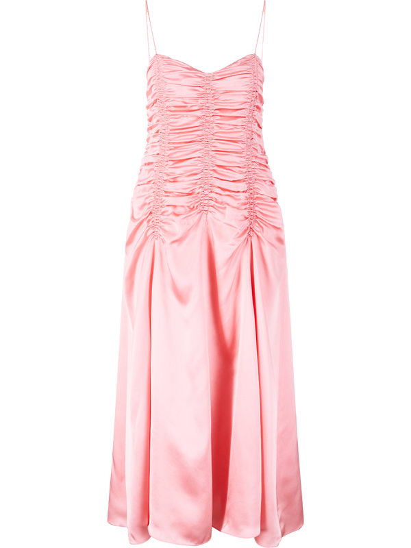 'Raina' Rosé silk dress