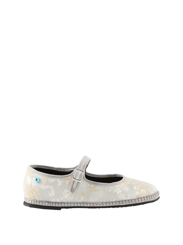 Slipper 'Mary Jane Rubelli' Grau