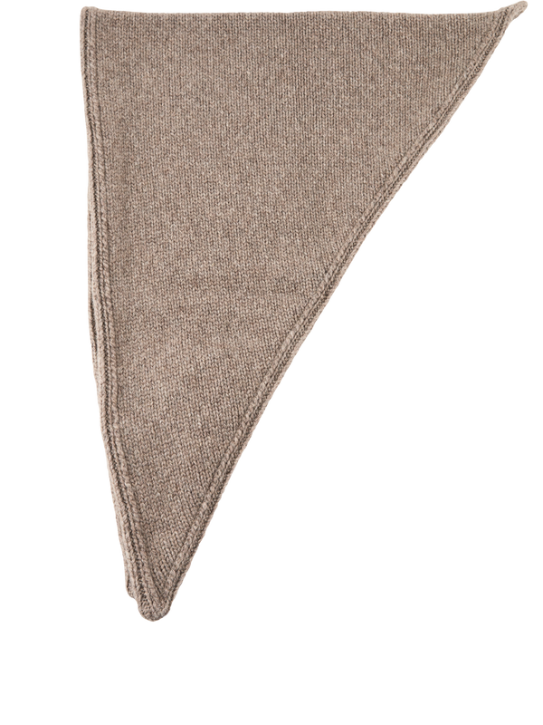Cashmere-Dreiecksschal 'Pyrite' Taupe