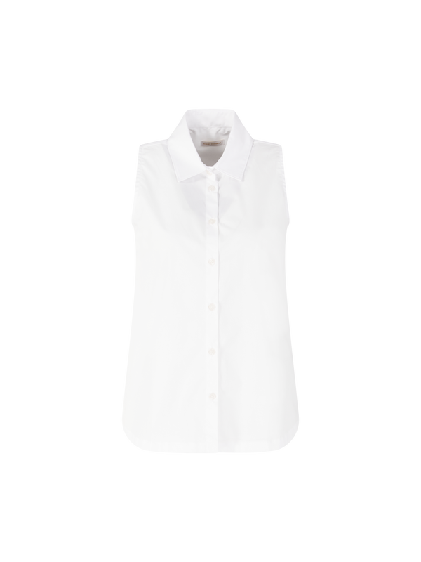 Hemdblusentop 'Uma' Weiß