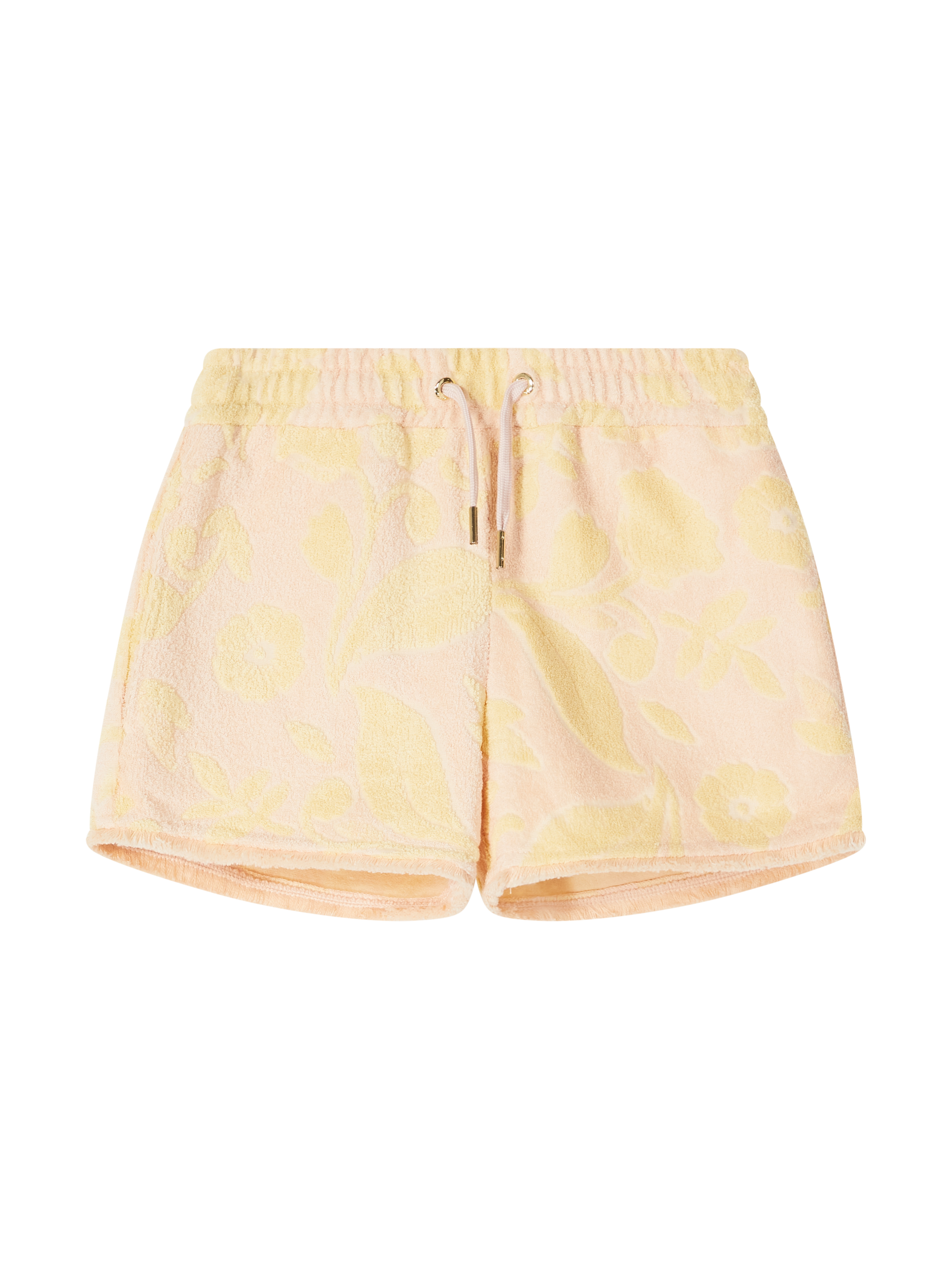Shorts mit Blumenmuster Rosé