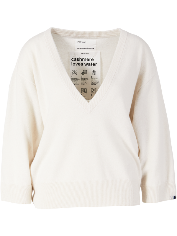 Cashmere-Pullover 'n°491 Pearl' Bone