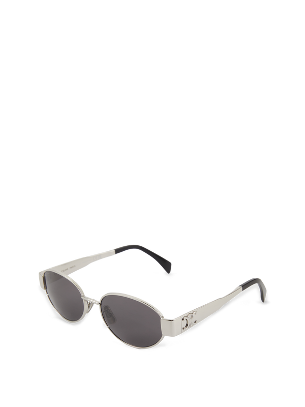 Sonnenbrille 'Triomphe Metal 01' Silber/Rauch